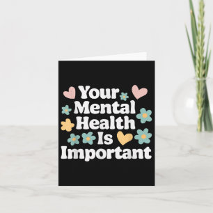 Tarjeta Conciencia suicida Depresión Ansiedad Salud mental