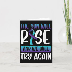 Tarjeta Conciencia suicida: el sol se elevará y ampliará; 