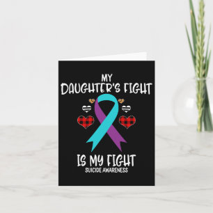 Tarjeta Conciencia suicida La lucha de mi hija es mi lucha
