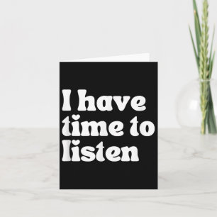 Tarjeta Conciencia suicida, tengo tiempo de escuchar