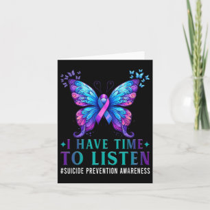 Tarjeta Conciencia suicida Tengo Tiempo De Escuchar Hea Me