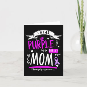 Tarjeta Conciencia Y Diseño De Fibro Que Uso Púrpura Para
