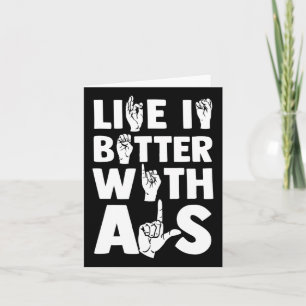 Tarjeta Concienciación De Los Sordos Y Lenguaje De Rótulo 