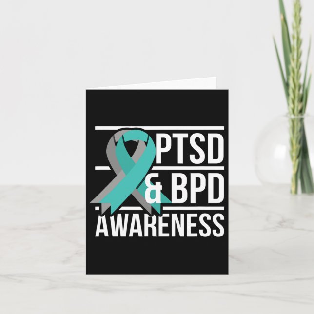 Tarjeta Concienciación De Ptsd Y Bpd (Anverso)
