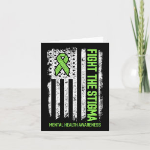 Tarjeta Concienciación En Salud Mental Lucha Contra El Est