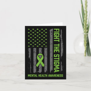 Tarjeta Concienciación En Salud Mental Lucha Contra El Est