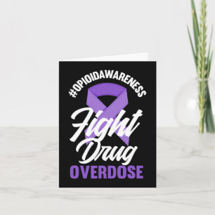 Tarjeta Concienciación Opioide Lucha contra la sobredosis