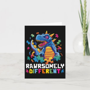 Tarjeta Concienciación sobre autismo niño pequeño adopta d