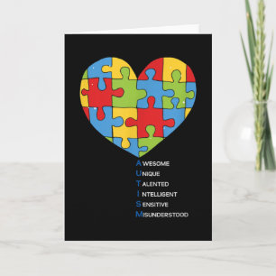 Tarjeta Concienciación sobre el autismo