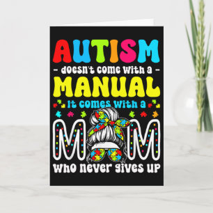 Tarjeta Concienciación sobre el Autismo 2025 No Viene Con 