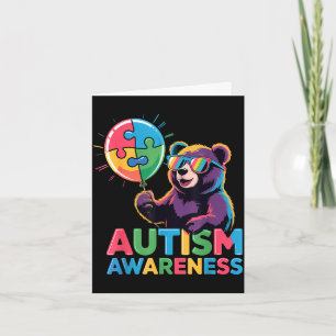 Tarjeta Concienciación sobre el autismo autista