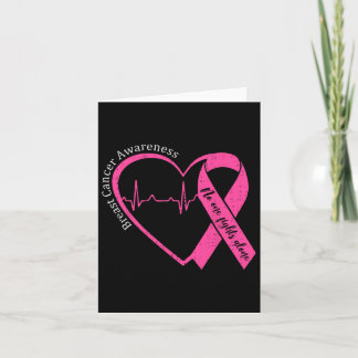 Tarjeta Concienciación sobre el cáncer de mama Apoyo a la 