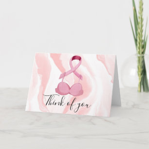 Tarjeta Concienciación sobre el cáncer de mama Cinta rosa 