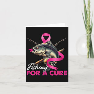 Tarjeta Concienciación Sobre El Cáncer De Mama En La Pesca