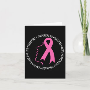 Tarjeta Concienciación sobre el cáncer de mama Escuadrón d