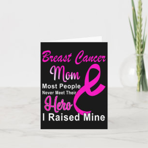 Tarjeta Concienciación sobre el cáncer de mama Mamá Guerre