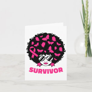 Tarjeta Concienciación sobre el cáncer de mama Mujeres neg