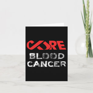 Tarjeta Concienciación sobre el cáncer de sangre de cura
