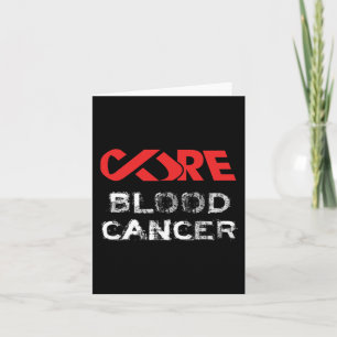 Tarjeta Concienciación sobre el cáncer de sangre de cura