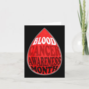 Tarjeta Concienciación sobre el cáncer de sangre Mes Apoyo