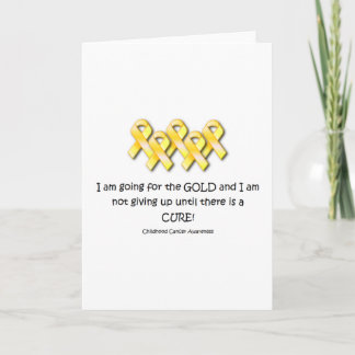 Tarjeta Concienciación sobre el cáncer infantil