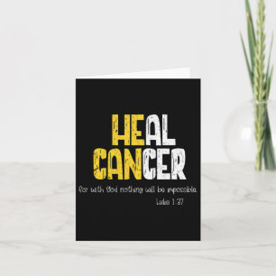 Tarjeta Concienciación sobre el cáncer infantil para la sa