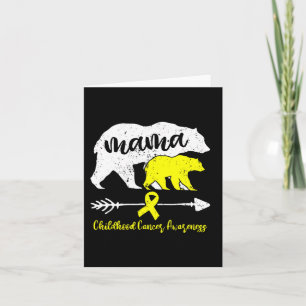 Tarjeta Concienciación sobre el cáncer infantil que la mad