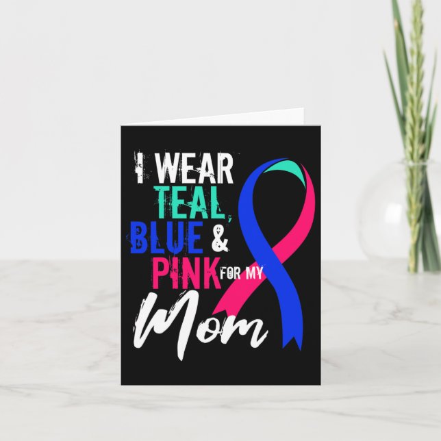 Tarjeta Concienciación sobre el cáncer para mi madre madre (Anverso)