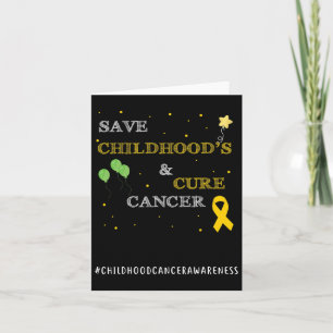 Tarjeta Concienciación sobre el cáncer pediátrico Regalos