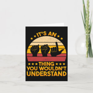 Tarjeta Concienciación Sobre El Idioma Sordo Y Asl 1