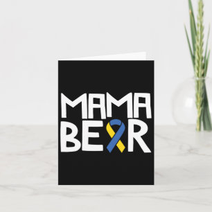 Tarjeta Concienciación sobre el síndrome de Down Mamá T21 