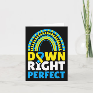 Tarjeta Concienciación sobre el síndrome de Down Perfecto 