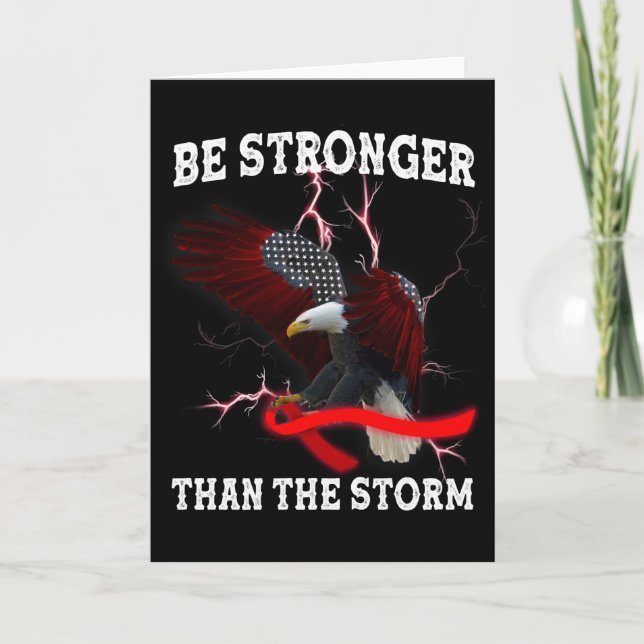 Tarjeta Concienciación sobre el VIH SIDA Águila Roja Tema  (Anverso)