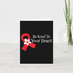 Tarjeta Concienciación sobre enfermedades cardíacas Mes de