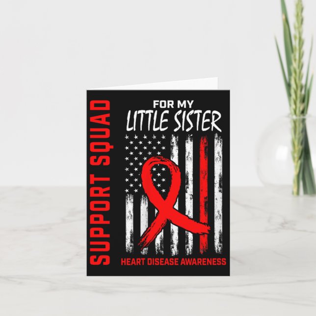 Tarjeta Concienciación sobre la enfermedad cardíaca de la  (Anverso)