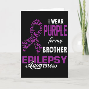 Tarjeta Concienciación sobre la epilepsia Llevo morado por