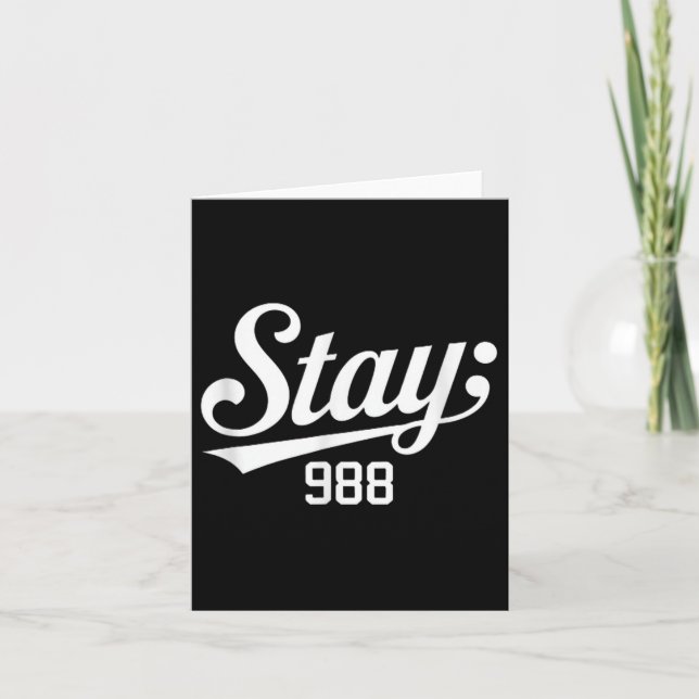 Tarjeta Concienciación sobre la prevención del suicidio (Anverso)