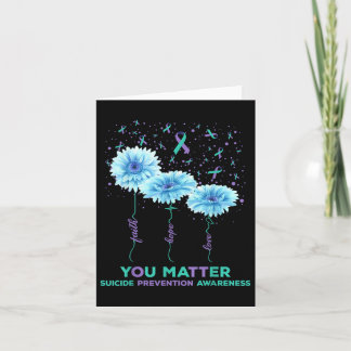 Tarjeta Concienciación sobre la prevención del suicidio Ci