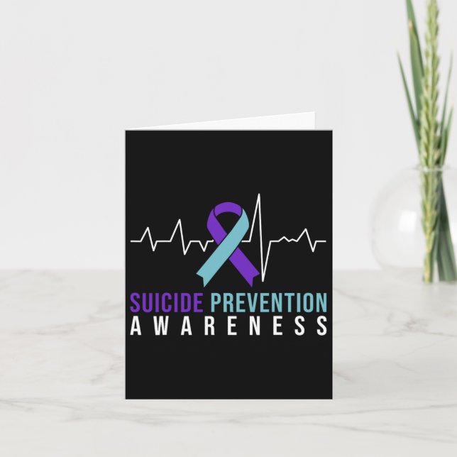 Tarjeta Concienciación sobre la prevención del suicidio Ci (Anverso)