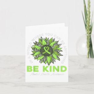 Tarjeta Concienciación sobre la salud mental de Be Kind Gr