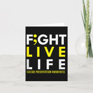 Tarjeta Concienciación sobre la salud mental de Fight Live