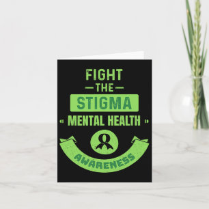 Tarjeta Concienciación sobre la salud mental de la cinta