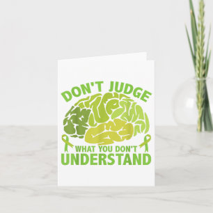 Tarjeta Concienciación sobre la salud mental de la cinta v