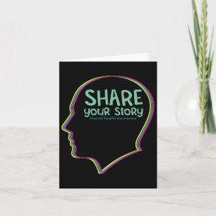 Tarjeta Concienciación sobre la salud mental Depresión Sui