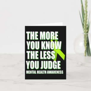 Tarjeta Concienciación sobre la salud mental - Soporte de 