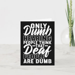 Tarjeta Concienciación sorda sobre el lenguaje del Rótulo 