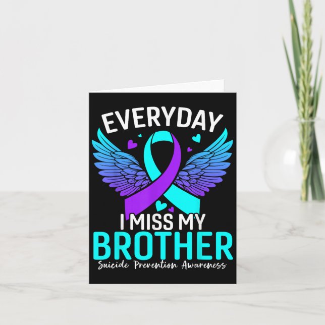 Tarjeta Concienciación suicida Camisa Prevención del suici (Anverso)