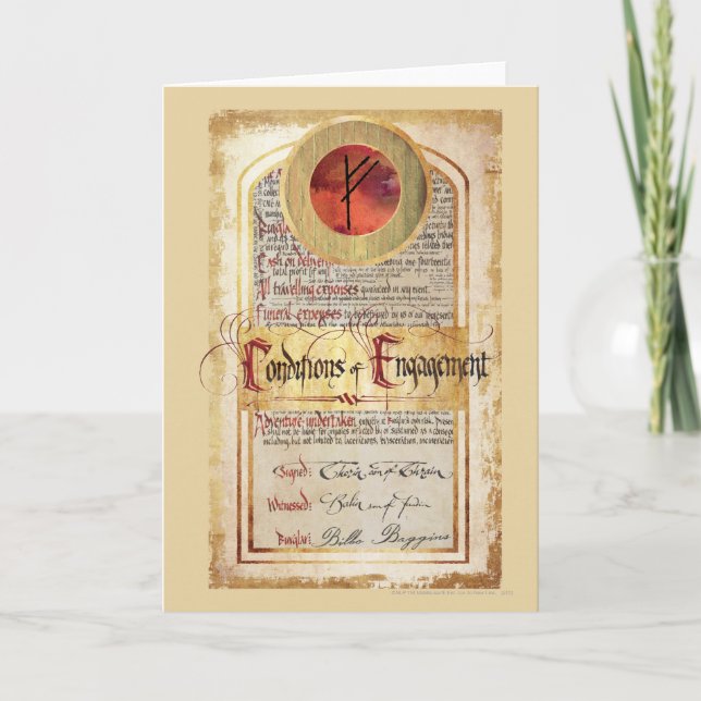 Tarjeta Condiciones de contratación (Anverso)