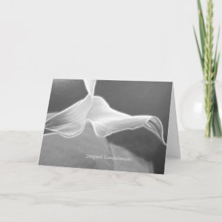 Tarjeta Condolence moderna Card Calla one