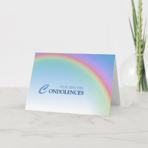 Tarjeta Condolencia arcoiris